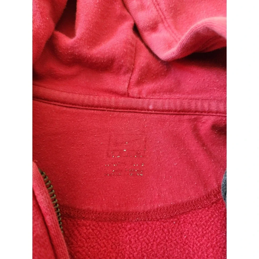 Vintage Arkansas Razorbacks Nike Hoodie‎ Full Zip Red College NCAA Sweatshirt